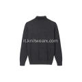 Pullover dolcevita lavorato a maglia basic da uomo